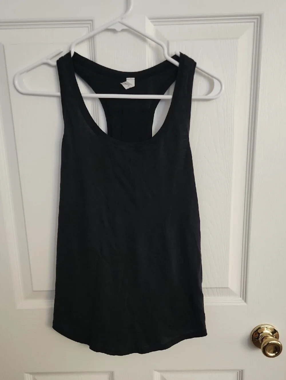 lululemon athletica Black Racerback Tank Top Small